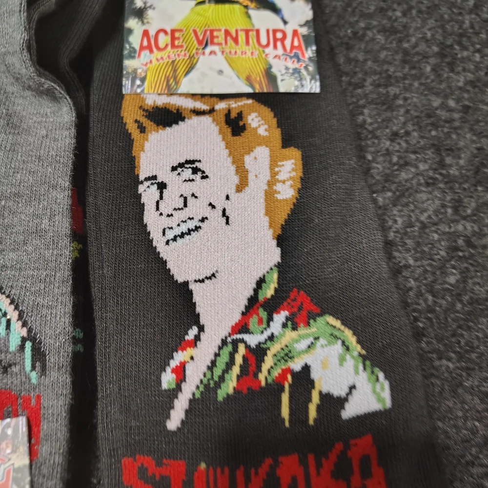Ace Ventura When Nature Calls Novelty Crew Socks Unisex Lot Of 3 (4 Pairs) New